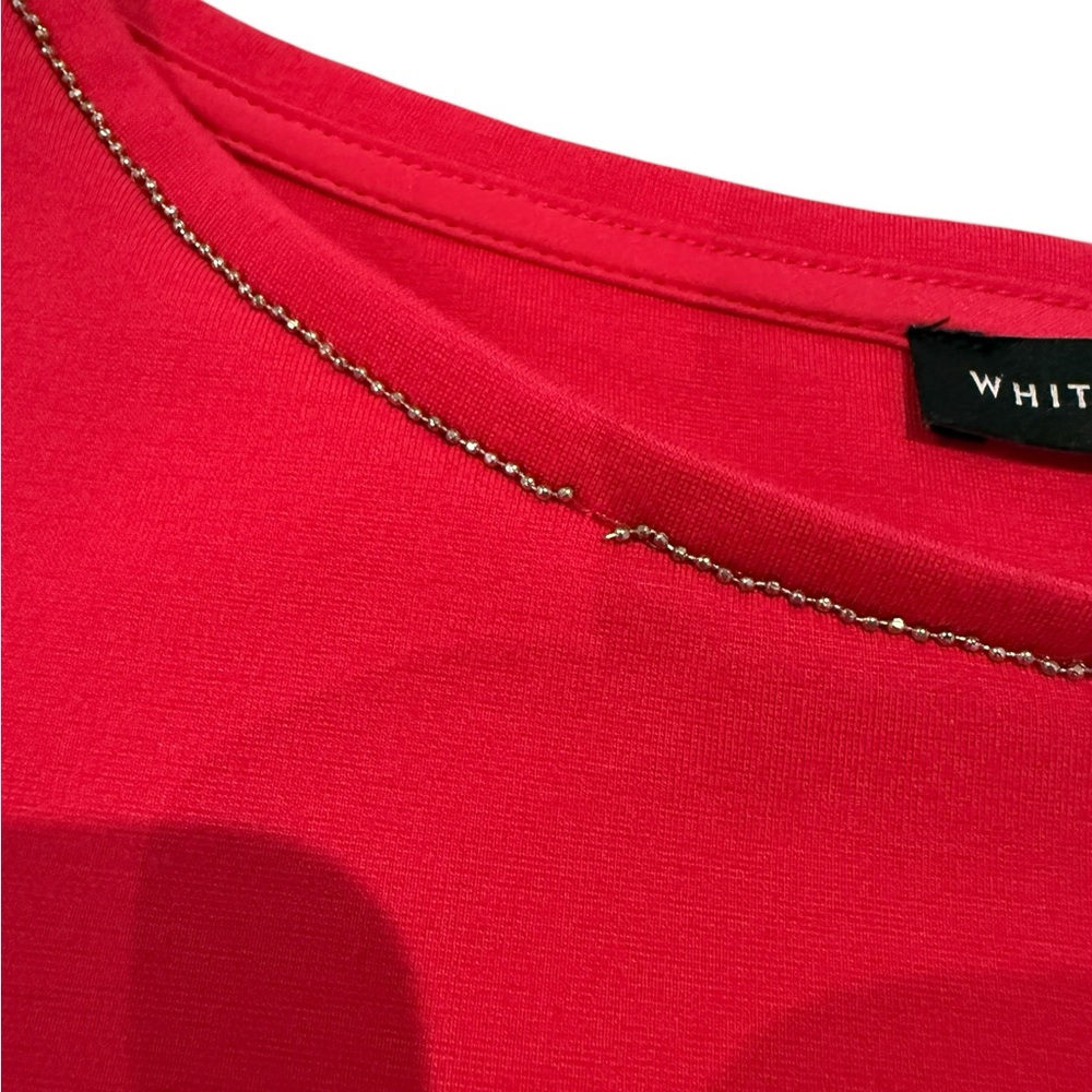 White House Black Market Vibrant Fuchsia Shift Dress - Picture 4 of 9